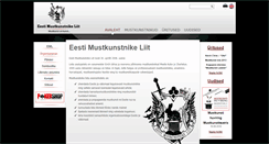 Desktop Screenshot of mustkunst.ee